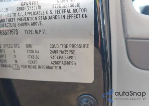 2006 Chevrolet Hhr Lt z USA, uszkodzony, nr VIN 3GNDA23P96S677673